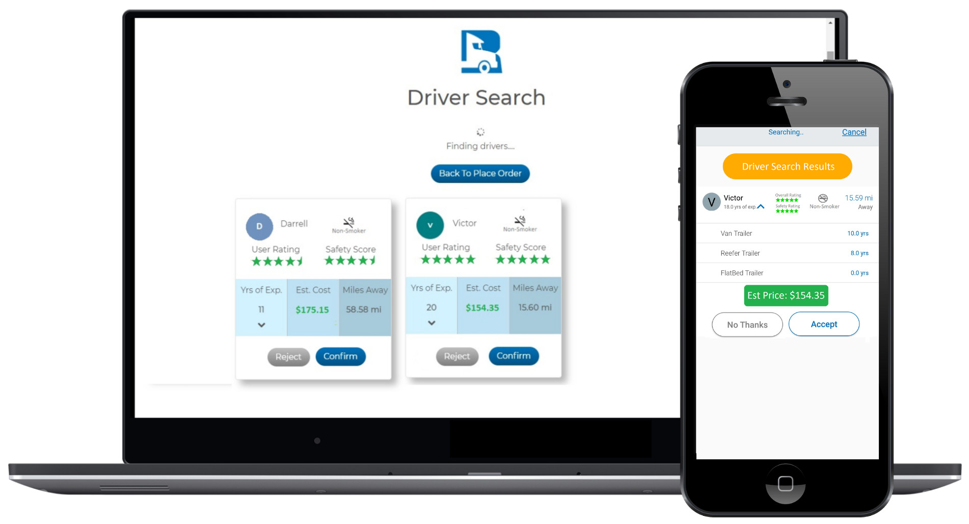 Using the Relay On Demand trucking app
